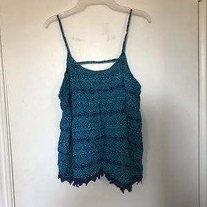 Tribal Print Tank Top